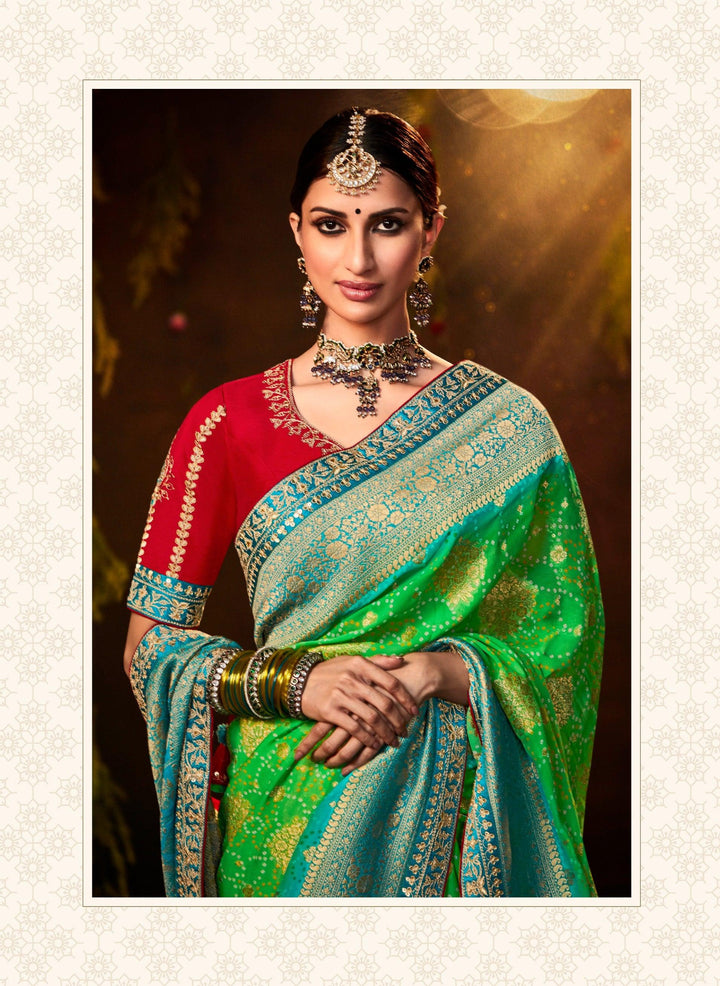 Wedding Wear Traditional Silk Saree - Fashion Nation